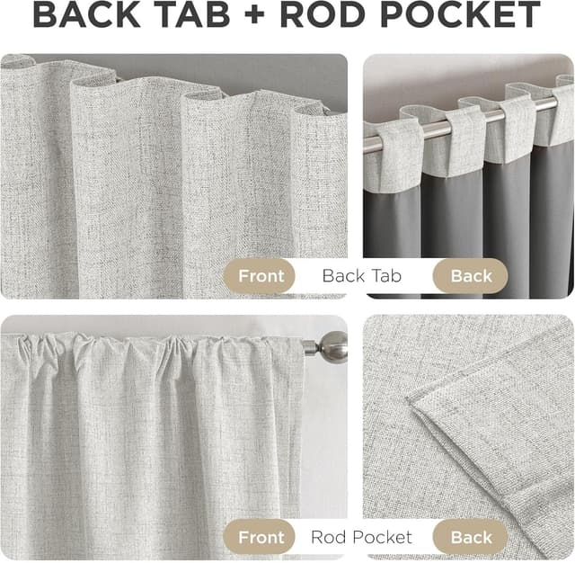 Thumbnail 5 de Joydeco Blackout Curtains 84 Inch 2 Panels 🪟