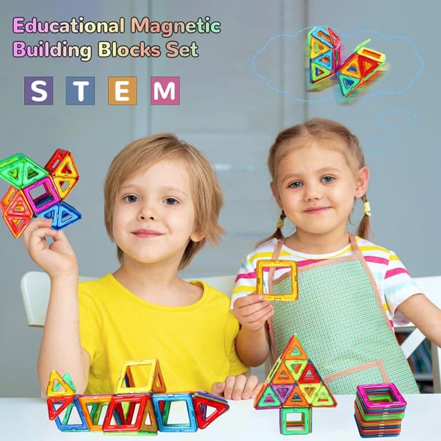 Detalle 2 de Kittery Bloques Magnéticos Educativos para Niños y Niñas 🧱