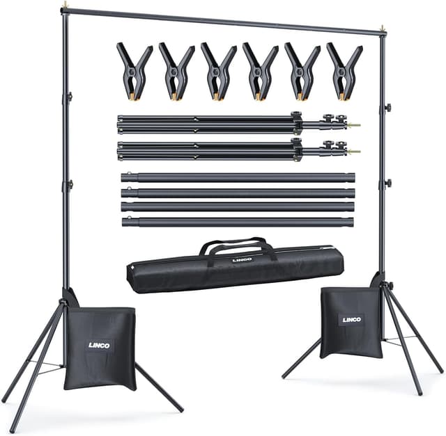 Imagen de LINCO Backdrop Stand Kit 10x7 ft backdrop support en OfertitasTOP