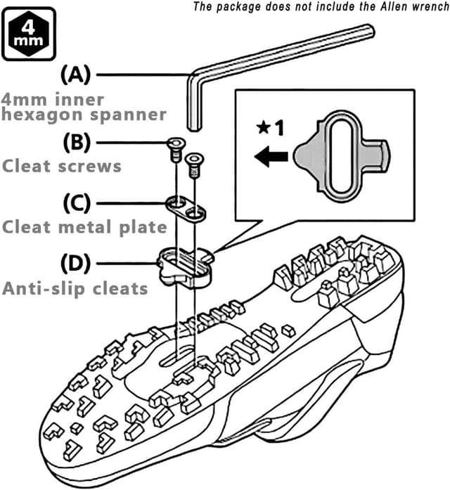 Detalle 2 de Calas Shimano SPD SH51 2 piezas compatibles