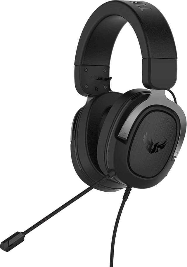 Detalle de Casque gaming ASUS TUF Gaming H3 Gun Metal avec surround virtuel 7.1
