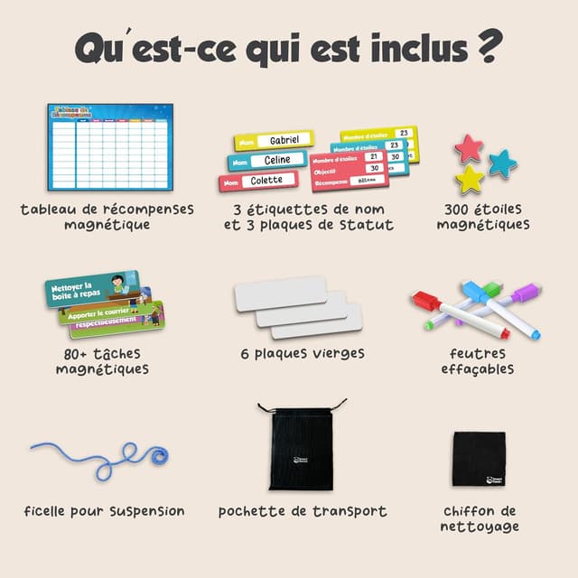 Thumbnail 4 de Smart Panda Tableau de Récompenses 300 étoiles