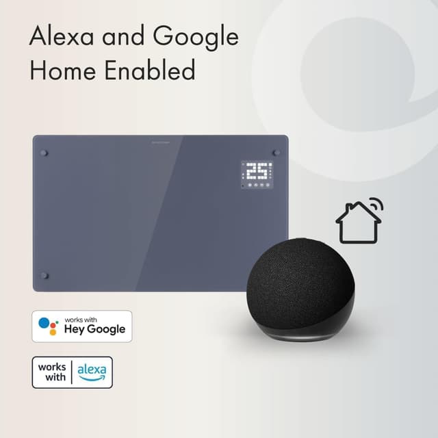 Thumbnail 2 de Devola 2500W Electric Glass Panel Heater