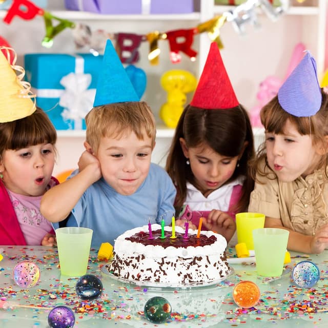 Detalle de Annhao 30er Set Flummis für Kinder mit Weltraum-Motiven (32 mm)