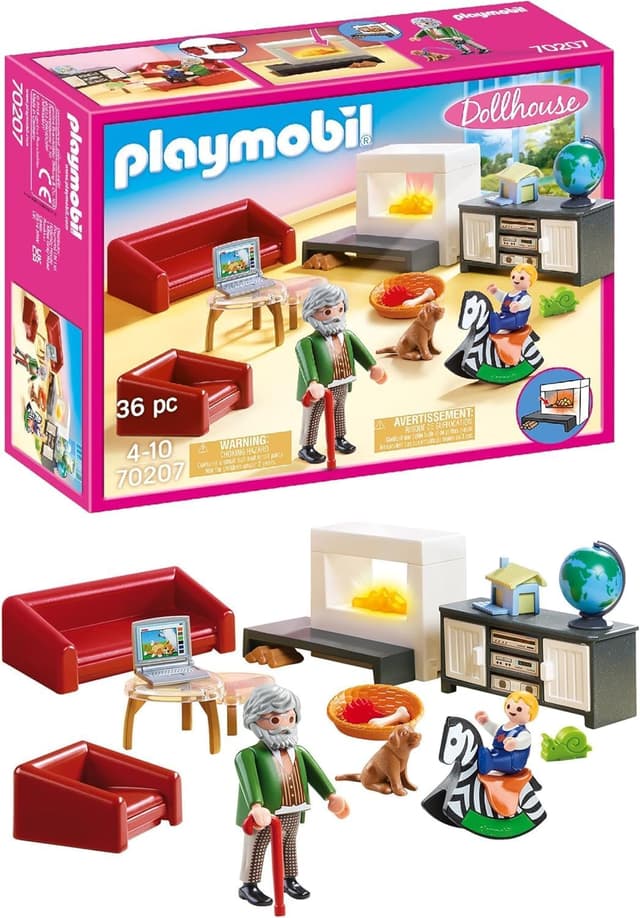 Imagen de PLAYMOBIL 70207 Gemütliches Wohnzimmer 36 Teile en OfertitasTOP