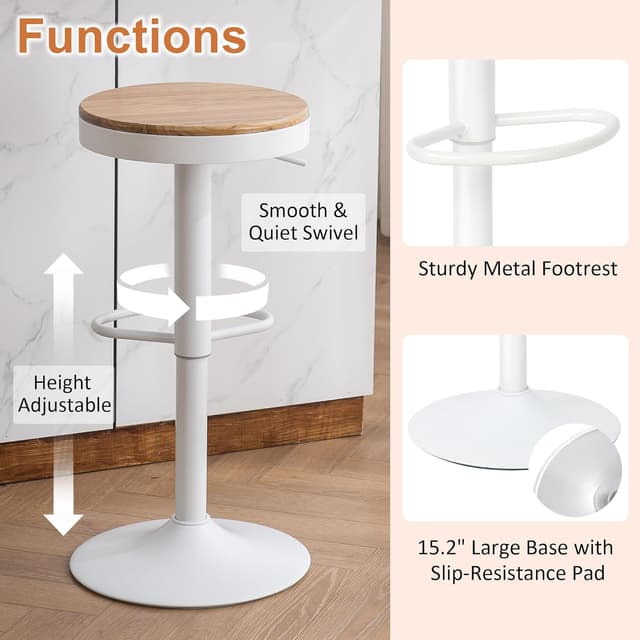 Thumbnail 2 de Kidol & Shellder Sgabelli da Bar Set di 2 regolabili 25 cm