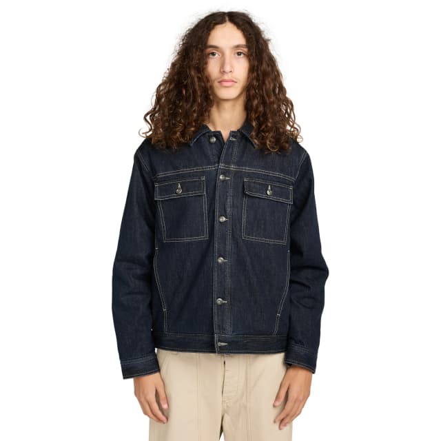 Detalle de Element Chaqueta de hombre Trucker Denim de algodón
