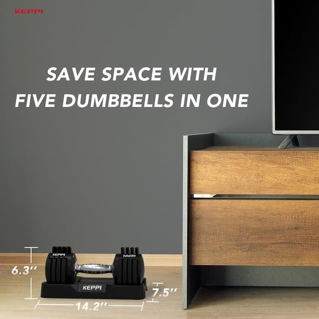Thumbnail 4 de Keppi Adjustable Dumbbells 25–60 lb 🏋
