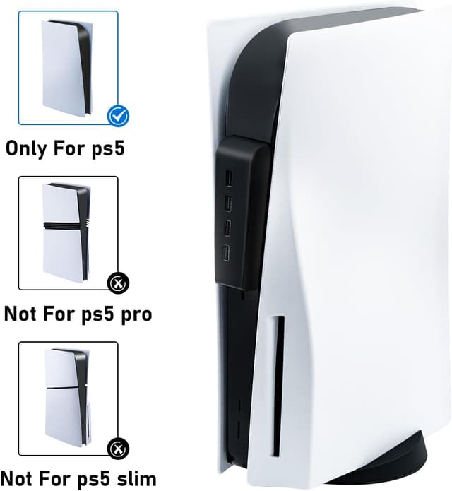 Detalle 2 de 4 Port PS5 USB Hub mit 480 Mbit/s