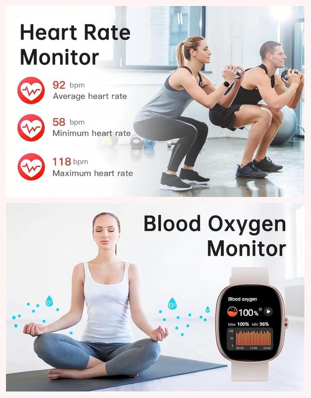 Thumbnail 4 de HUAKUA Montre Connectée 100+ modes