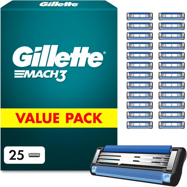 Detalle de Gillette Mach3 Rasierklingen 25 Stk