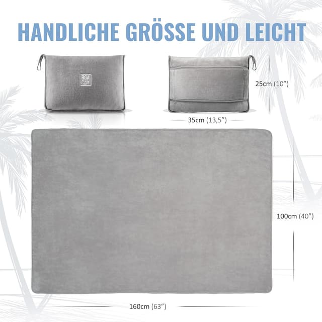 Thumbnail 6 de BOACAY Reisedecke 100 x 160 cm weich & warm