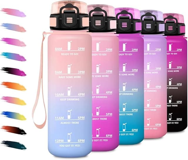 Imagen de Botella Agua 500ml con Filtro y Marcador de Tiempo 🚰 en OfertitasTOP