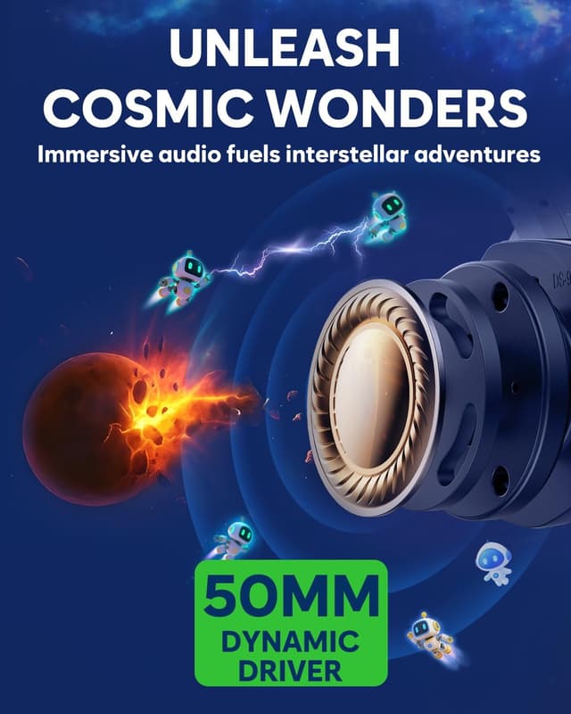 Detalle de NUBWO G06 Pro Wireless Gaming Headset with Charging Station (White) — Only Compatible with PS5