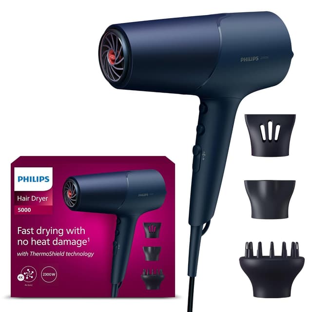 Detalle de Philips 5000 Series Haartrockner 2300 W mit Diffusor 💇♀