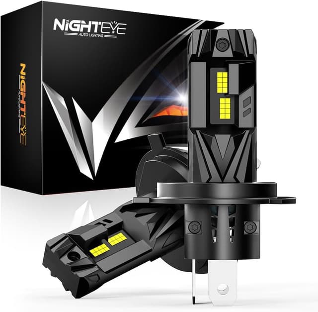 Thumbnail 6 de NIGHTEYE H4 LED Headlight Bulbs (Pack of 2) – 6500K cool white, 42,000LM and dual-fan cooling