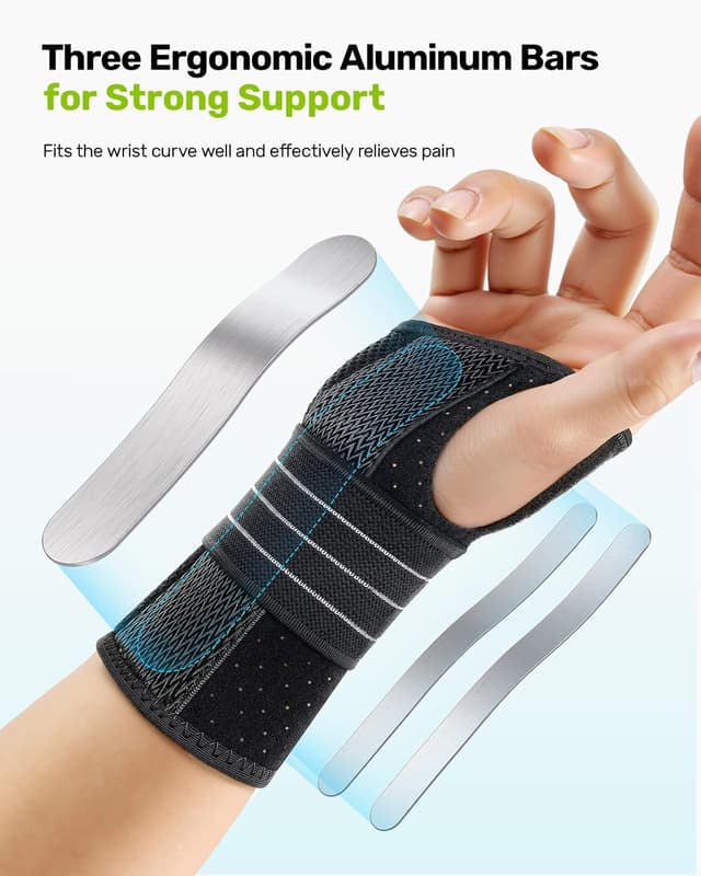 Detalle 2 de Rakiie Carpal Tunnel Wrist Brace M 3-splint