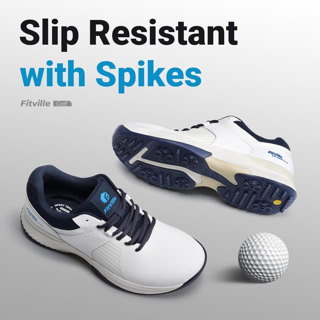 Detalle 1 de Extra Wide Fit golf trainers for men