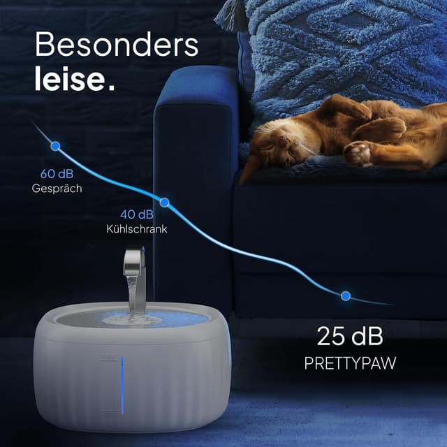 Thumbnail 3 de PrettyPaw Katzenbrunnen 3L Trinkbrunnen für Katzen 💧