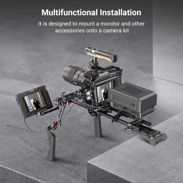 Detalle 2 de SmallRig 360° Adjustable EVF Mount with NATO Rail (MD3507) – NATO clamp quick release monitor mount