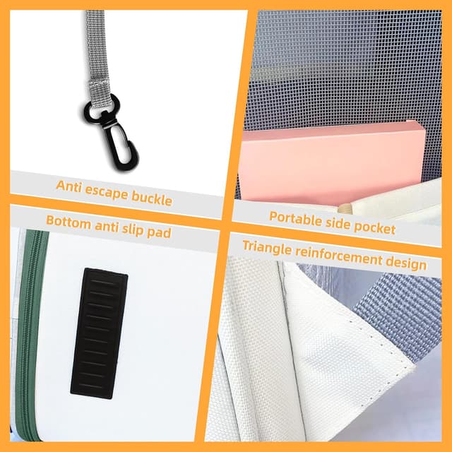 Detalle de SWIHELP Katzenrucksack Pet Carrier 35 x 27 x 40