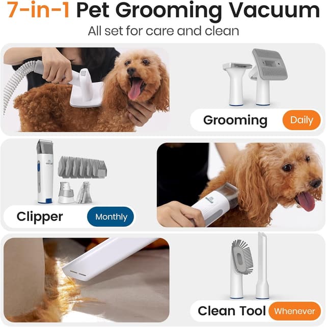 Detalle de oneisall Dog Grooming Vacuum 1.5L Dust Cup