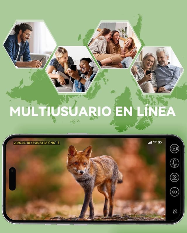 Thumbnail 6 de Xega 4G LTE Cámara de Caza Solar 7800 mAh