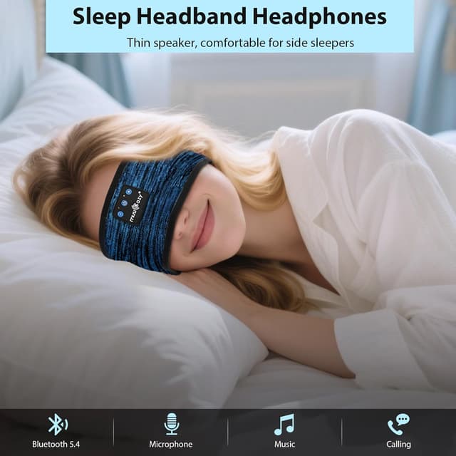 Detalle de MUSICOZY Sleep Headphones with 14H playtime