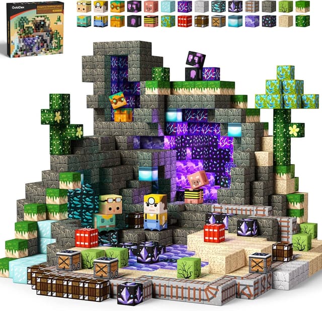 Detalle de GobiDex MagWonder 100 piezas bloques magnéticos