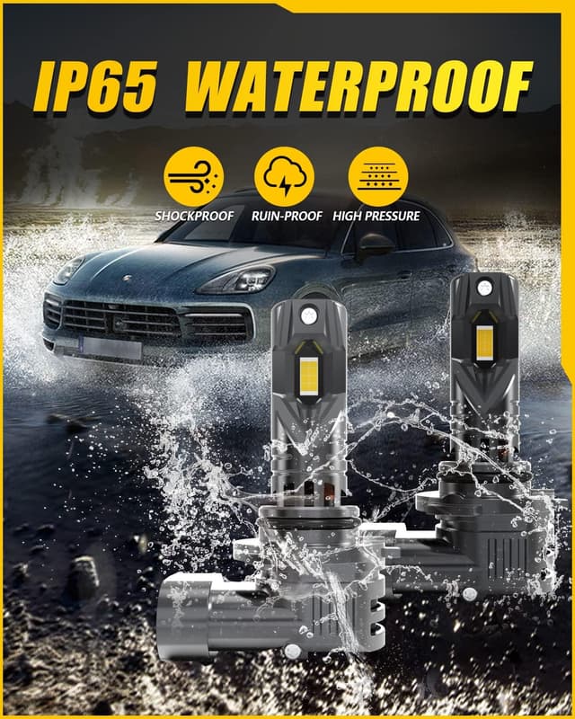 Thumbnail 6 de KATUR Lampadine Fari Auto Canbus HB4 (9006) 100W 6000K Bianco, 2 pezzi per abbaglianti o anabbaglianti, Plug & Play