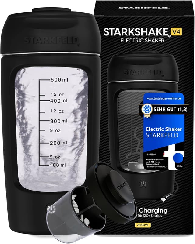 Detalle de STARKSHAKE V4 elektrischer Protein Shaker 8000 UPM