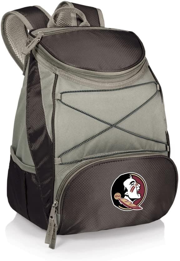 Detalle de Picnic Time NCAA PTX Backpack Cooler — soft-sided insulated cooler bag for tailgates, day hikes, and beach days