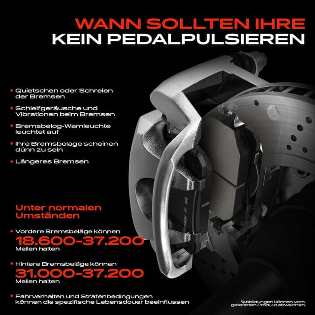 Detalle de Frankberg Bremsbelagsatz vorn (inkl. 4 Bremsbeläge) kompatibel mit Volvo XC60 156 & XC90 I 275 – passend laut Teilenummern