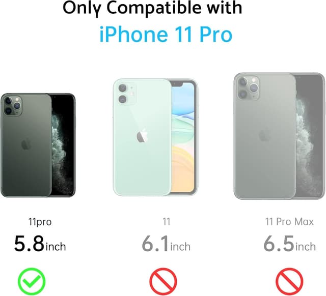 Detalle de XTCASE Coque iPhone 11 Pro magnétique compatible MagSafe (noir) – face mate translucide et protection anti-chocs