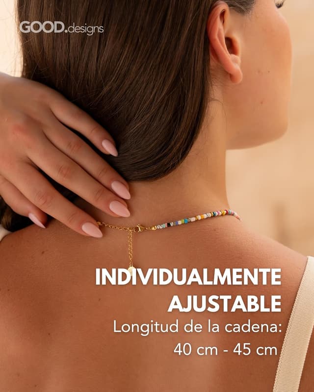 Detalle 2 de GD GOOD.designs Collar de iniciales A-Z oro 18K