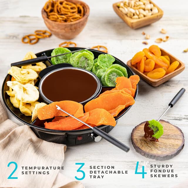 Thumbnail 3 de Kusini Electric Fondue Pot 10oz chocolate đ«