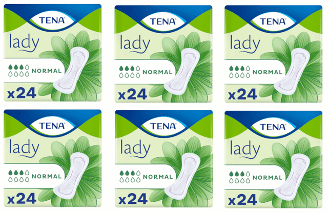 Detalle de TENA Lady Normal 🌸 Pack 6x24 unidades