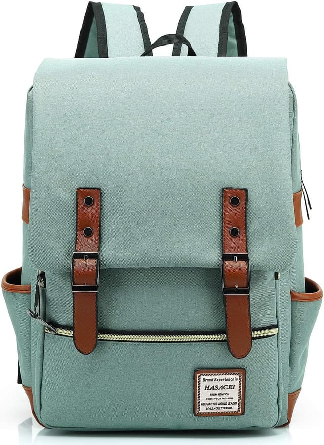 Detalle de HASAGEI Vintage Unisex Backpack for Laptop
