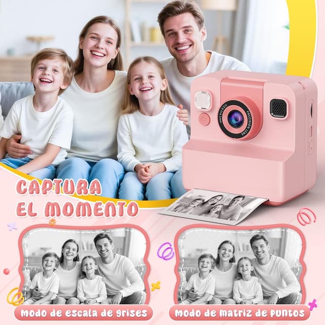 Detalle 2 de Cámara instantánea infantil 1080P 2.4" 32GB