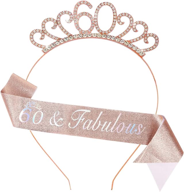 Detalle de Dimetey 60th Birthday Sash Tiara