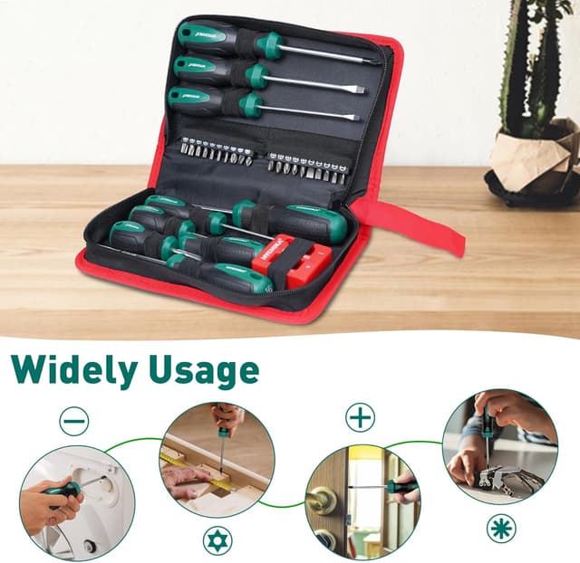 Thumbnail 5 de HYCHIKA Screwdriver Set 30-piece magnetic kit 🛠