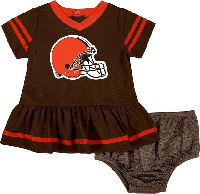 Detalle de Gerber NFL Baby-Girls NFL Team Jersey Dress and Diaper Cover