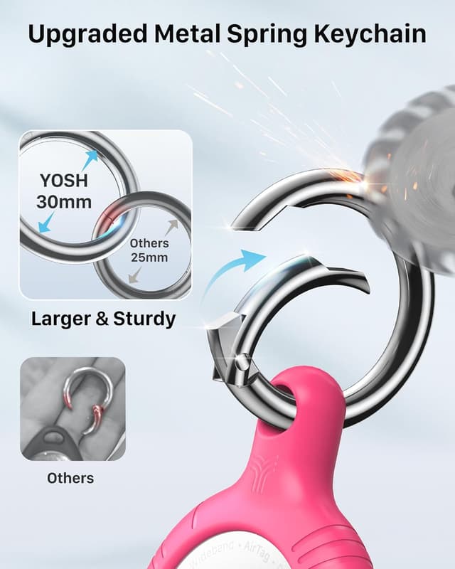 Thumbnail 3 de YOSH Porte Clef AirTag Lot de 12 đź§·