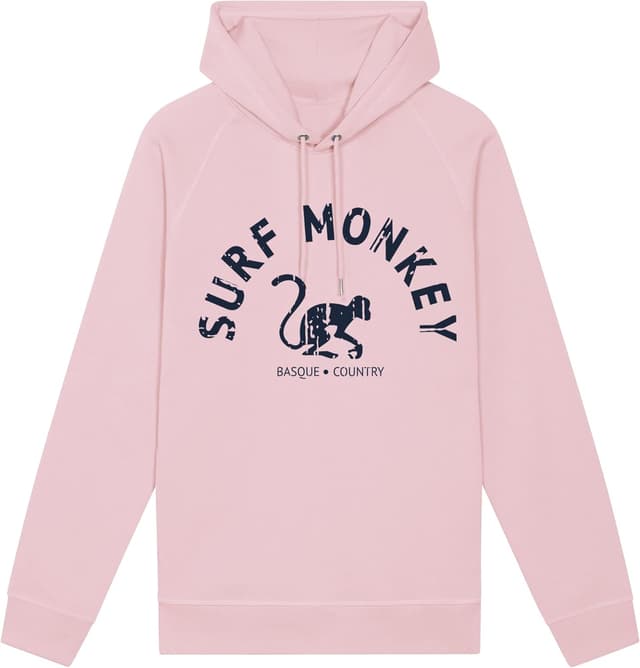 Detalle 2 de Hoodie Surf Monkey en coton biologique GOTS à capuche (unisex)