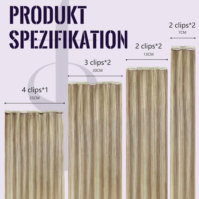 Thumbnail 4 de Fshine Clip in Extensions Echthaar 45 cm