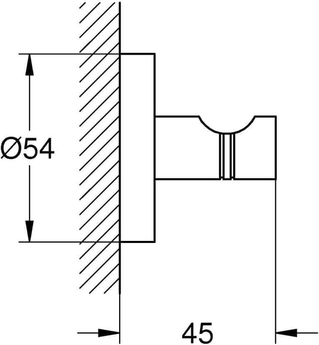 Thumbnail 3 de GROHE Start Colgador Individual Negro Mate 🚿 Compatible con QuickFix