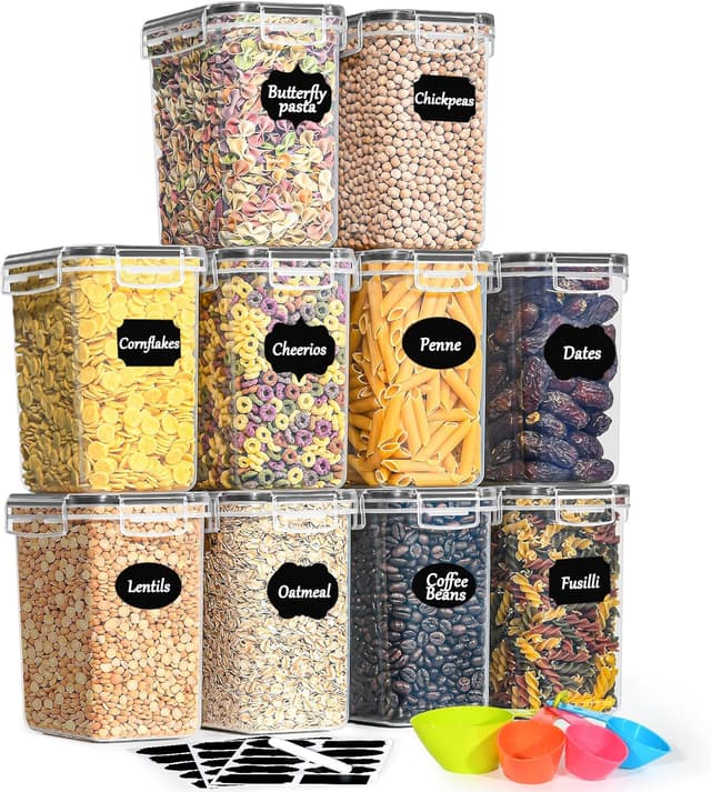 Detalle de GoMaihe 1,6L Vorratsdosen 10er-Set Küche