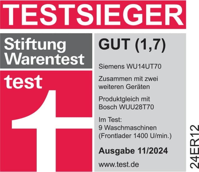 Thumbnail 12 de Siemens WU14UT70 Waschmaschine