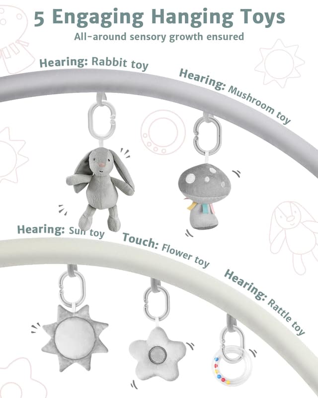 Thumbnail 2 de Suihuooo 3-in-1 Baby Spielmatte 100x100 cm