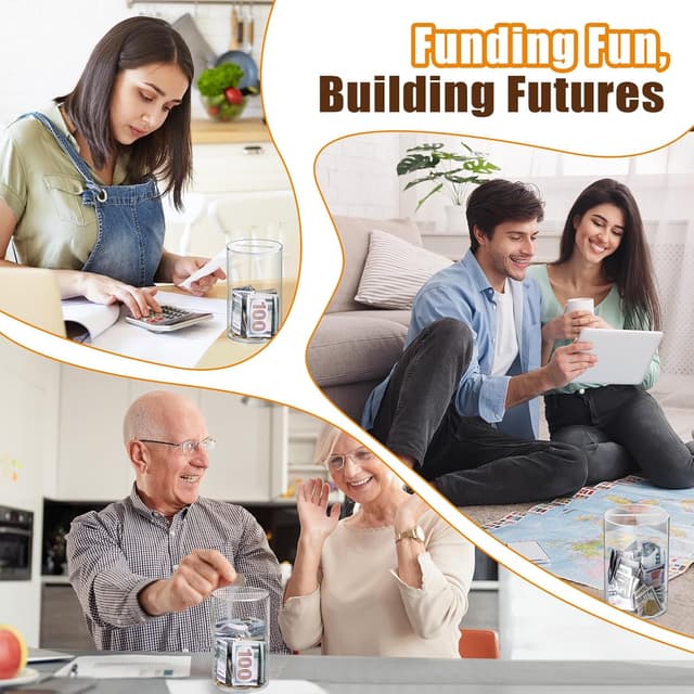 Thumbnail 5 de Hicocool Clear Acrylic Piggy Bank 6-Inch